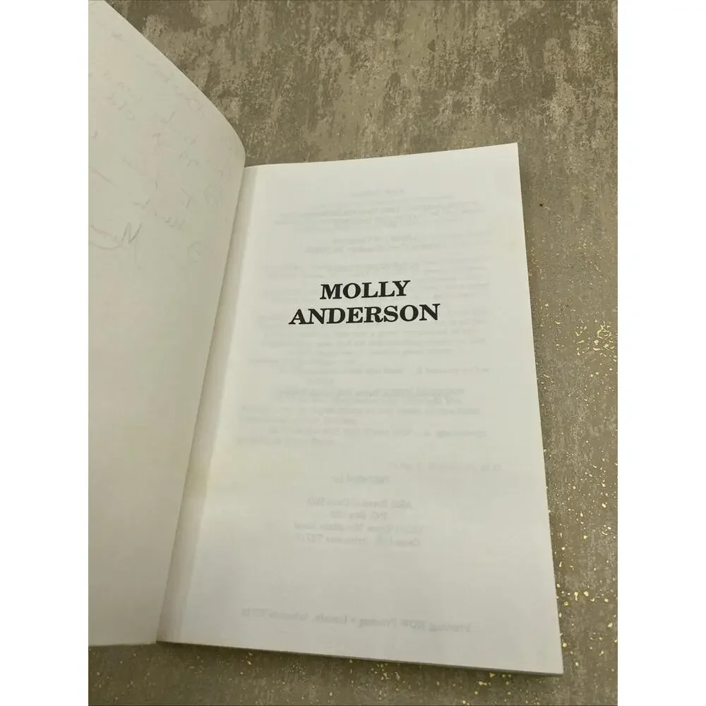 MOLLY ANDERSON: THE SAGA OF A PIONEER WOMAN By Etta Pruitt Martin & Phoenix Intl